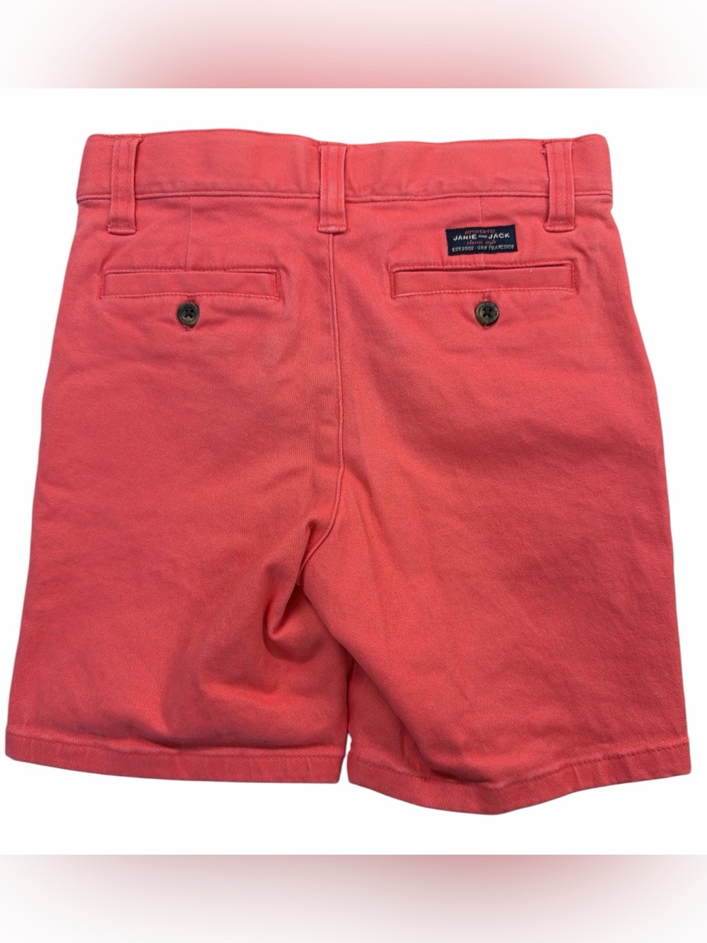 Janie and Jack Coral Boys Cotton Shorts Size 6 - Picture 3 of 5